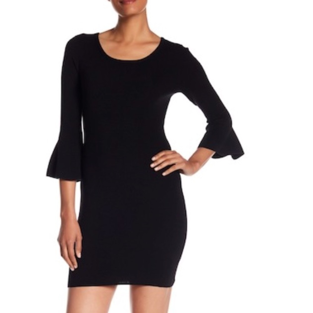 NEW • A.L.C • Samara Wool Blend Dress Black Large